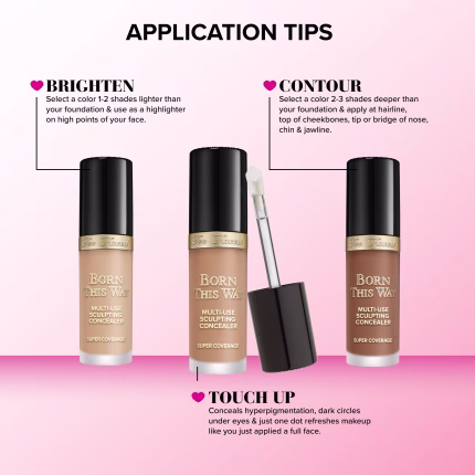 BORN THIS WAY CONCEALER FULL SIZE SAND/WARM SAND/HONEY /BUTTERSCOTCH/CHESTNUT/TOFFEE