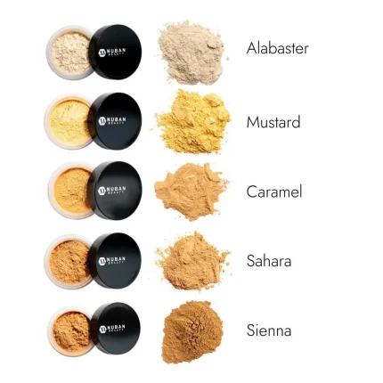 NUBAN SETTING POWDER  ALABASTER/MUSTARD/CARAMEL/SAHARA/SEINNA