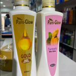 Paris glow gold and Parishlow turmeric lotion