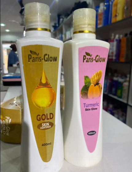 Paris glow gold and Parishlow turmeric lotion