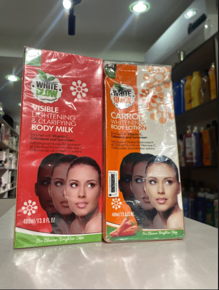 White glow lotion