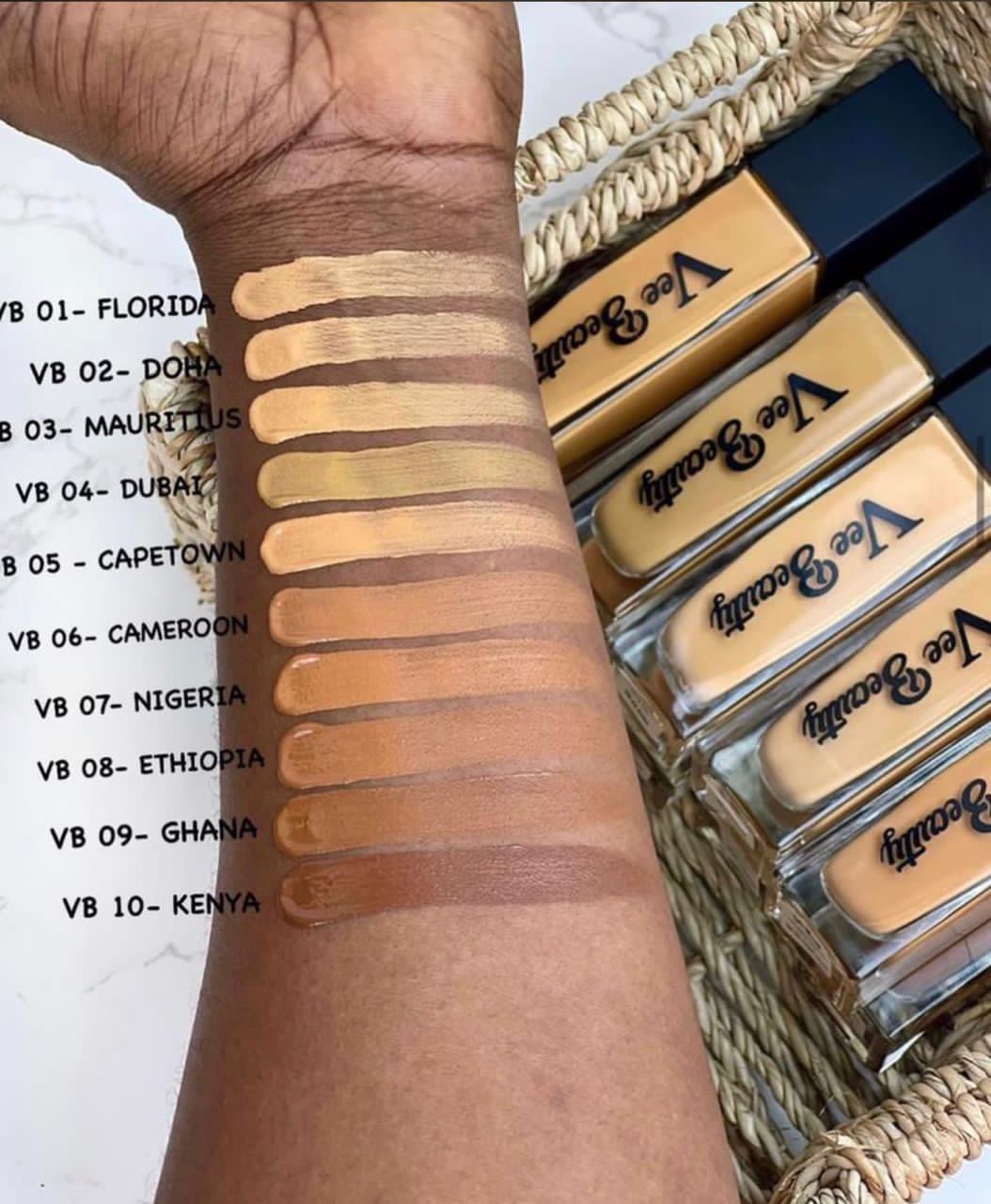 VEE BEAUTY SECOND SKIN FOUNDATION GH110 FLORIDA_ GHANA_ KENYA_ NIGERIA_ MALI_ ETHIOPIA_CAMEROON_ CAPETOWN VEE BEAUTY SECOND SKIN FOUNDATION GH110 FLORIDA/GHANA/KENYA/NIGERIA/MALI/ETHIOPIA/CAMEROON/CAPETOWN - Image 1